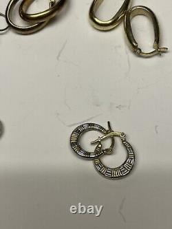 Lot de boucles d'oreilles vintage en argent sterling 925 - 41 paires - 108 grammes de bijoux