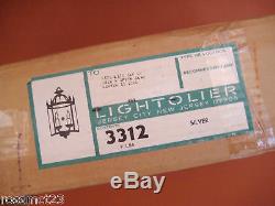 Lumières Vintage Paire 1970 Appliques D'argent Lightolier Jamais Utilisé