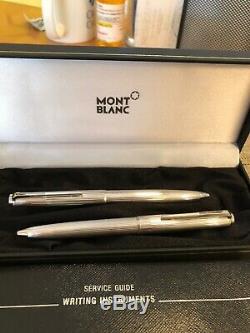 Montblanc Vintage Paire De 2 En Argent Sterling Stylos À Bille