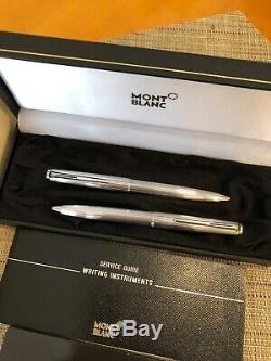 Montblanc Vintage Paire De 2 En Argent Sterling Stylos À Bille