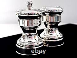 Moulin à sel et à poivre Vintage Tiffany Co. Bisetti Italie en argent sterling