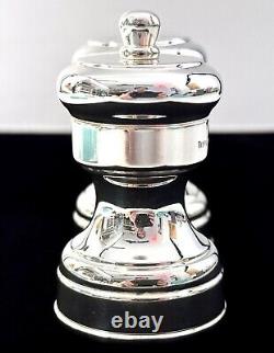 Moulin à sel et à poivre Vintage Tiffany Co. Bisetti Italie en argent sterling