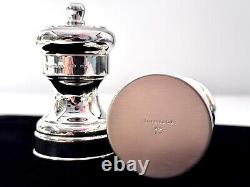 Moulin à sel et à poivre Vintage Tiffany Co. Bisetti Italie en argent sterling