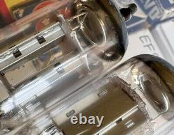 NOTRE paire appariée de ECC83 NOS en platine avec plaques lisses en argent d'avant-guerre