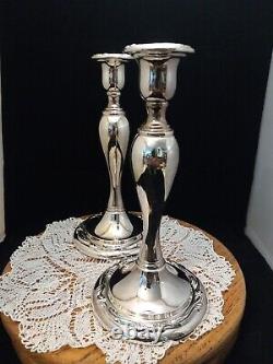 Oneida Vintage argenté plaqué 9 Paire de chandeliers