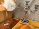 Paire Vintage 1969 Nouveau Stock Ancien Candelabre En Argent International Countess
