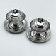Pair De Vintage Miniatures De Maisons De PoupÉes En Argent Égyptien C1950 Moyen-orient
