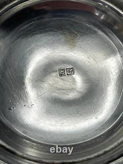 PAIR DE VINTAGE MINIATURES DE MAISONS DE POUPÉES EN ARGENT ÉGYPTIEN c1950 MOYEN-ORIENT