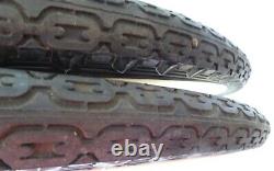 Pair Vintage Us Rubber 24 X 2.125 Avec W Bicycle Tires (usa) Nos Monark Silver Ring