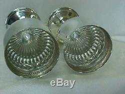 Paire (2) Vintage Reed Barton 1949 Sterling Silver 6-1 / 4 Vin Gobelets Excellent