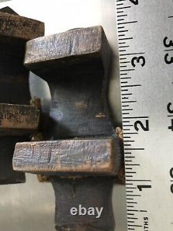Paire Antique 19c Ottoman Nalin Hammam Argent Mop Carve Wood Leather Clogs Chaussures