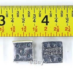 Paire Argent Sterling Vintage De Dice 18 Grammes, Une Paire De Dés (# 55)