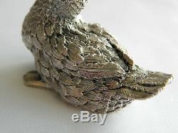 Paire Belle Vintage Insolite De Sterling 925 Canards Phv & Co