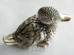 Paire Belle Vintage Insolite De Sterling 925 Canards Phv & Co