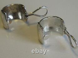 Paire De Clip Vintage Chanel Sur Boucles D’oreilles En Argent