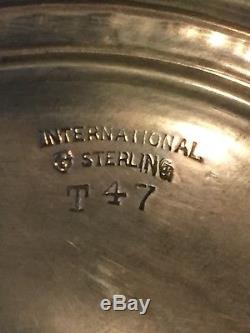 Paire De Compotes Vintage International Wedgwood T47 En Argent Sterling
