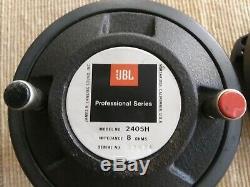Paire De Cru Jbl 2405 Slot H Tweeters 8 Ohm Jbl Série Professionnelle