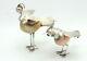 Paire De Figurines D'oiseaux Vintage En Argent Sterling 925 De Taxco Mexico