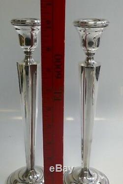 Paire De Porte-bougies Sterling Vintage D'épaisseur Pondérée Hamilton-numéro De Modèle 70