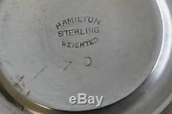 Paire De Porte-bougies Sterling Vintage D'épaisseur Pondérée Hamilton-numéro De Modèle 70