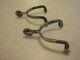 Paire De Revers Vintage Western Cowboy En Argent Marqué Mcchesney Spurs 1890-1928