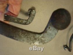 Paire De Revers Vintage Western Cowboy En Argent Marqué Mcchesney Spurs 1890-1928