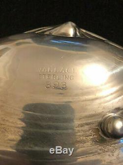 Paire De Vintage Wallace Sterling Argent Clam Shell Plats