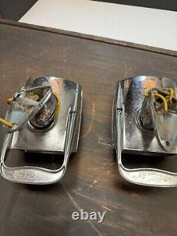 Paire Gauche & Droite ANNÉES 1950-60 VINTAGE NU-VUE PROJECTEUR/MIROIR RATROD Non testé