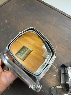 Paire Gauche & Droite ANNÉES 1950-60 VINTAGE NU-VUE PROJECTEUR/MIROIR RATROD Non testé