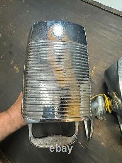 Paire Gauche & Droite ANNÉES 1950-60 VINTAGE NU-VUE PROJECTEUR/MIROIR RATROD Non testé