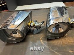 Paire Gauche & Droite ANNÉES 1950-60 VINTAGE NU-VUE PROJECTEUR/MIROIR RATROD Non testé