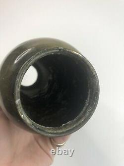 Paire Millésime/antique Vases Japonais En Bronze Mélangé Métal Avec Argent