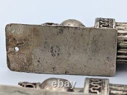 Paire Muzuzot Vintage Judaica Israélien Argent Sterling Par Netafim Mezuzah 8 Heavy