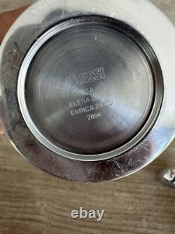 Paire RARE VTG ALESSI Bougeoirs Modernes Designer Elena Danti Enrica Zanzi