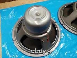 Paire Vintage D’argent/bleu 1088 Celestion Alnico Speakers Vox Ac30
