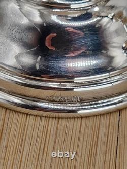 Paire Vintage De Coupes Kiddush En Argent Massif Fabriquées À La Main Étoile De David