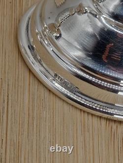 Paire Vintage De Coupes Kiddush En Argent Massif Fabriquées À La Main Étoile De David
