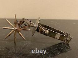 Paire Vintage De Sterling Silver Spurs 85 Grammes