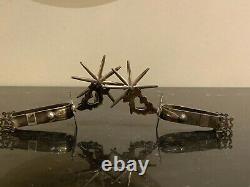 Paire Vintage De Sterling Silver Spurs 85 Grammes