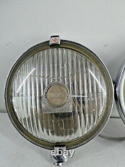 Paire Vintage De Voiture Classique Lucas Ft/lr 10/11 Silver Sabre Spot Light Lamps A12
