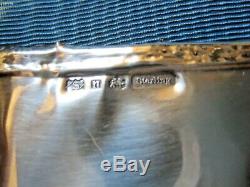 Paire Vintage Domaine Ornement Poinçonnés Anglais En Argent Sterling Cadres