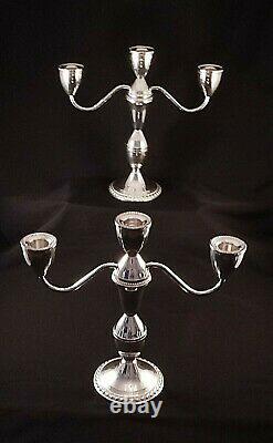 Paire Vintage Duchin Sterling Silver Weighted Convertible Candelabra Candlesticks Paire Vintage Duchin Sterling Silver Weighted Convertible Candelabra Candlesticks Paire Vintage Duchin Sterling Silver Weighted Convertible Candelabra Candlesticks Paire Vintage