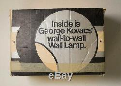 Paire Vintage George Kovacs MCM Mur À Mur Lampe Chrome Eyeball Magnétique Sconce