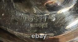 Paire Vintage de Bougeoirs en Argent Sterling & 999 Fins Fabriqués à la Main en Allemagne 330g