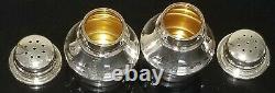 Paire Vtg Tiffany & Co Argent Sterling 925 Sel Et Poivre Shakers Made Germany