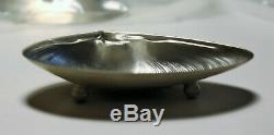 Paire Vtg Wallace Shell Clam En Argent Sterling Footed Vaisselle. Marqué 4020 Sterling