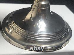 Paire charmante de chandeliers en argent vintage