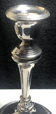Paire charmante de chandeliers en argent vintage