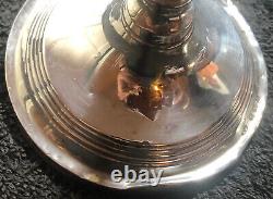 Paire charmante de chandeliers en argent vintage