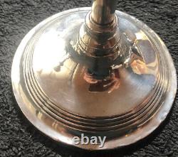 Paire charmante de chandeliers en argent vintage